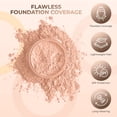thumbnail image 3 of FOUNDATION with FLAWLESS FACE BRUSH Mineral Makeup (LIGHT TAN) Matte Natural Loose Powder Bare Skin Cosmetics Full Coverage Long Lasting All Skin Types SPF 18, 3 of 5