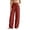 Red, variant on GJSYRH Women Wide Leg Linen Pants, High Waisted Summer Casual Cotton Linen Palazzo Pants with Pockets Coffee XXL