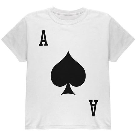 Halloween Ace of Spades Card Soldier Costume All Over Youth T Shirt