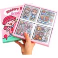 thumbnail image 1 of Pegatinas HUOGUO, bonito conejo, de vinilo, impermeables, 800 unidades, para niños, 1 of 1