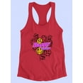 thumbnail image 3 of Graffiti Style Happy Dead Faces Racerback Tank Women -Image by Shutterstock, Female Large, 3 of 4