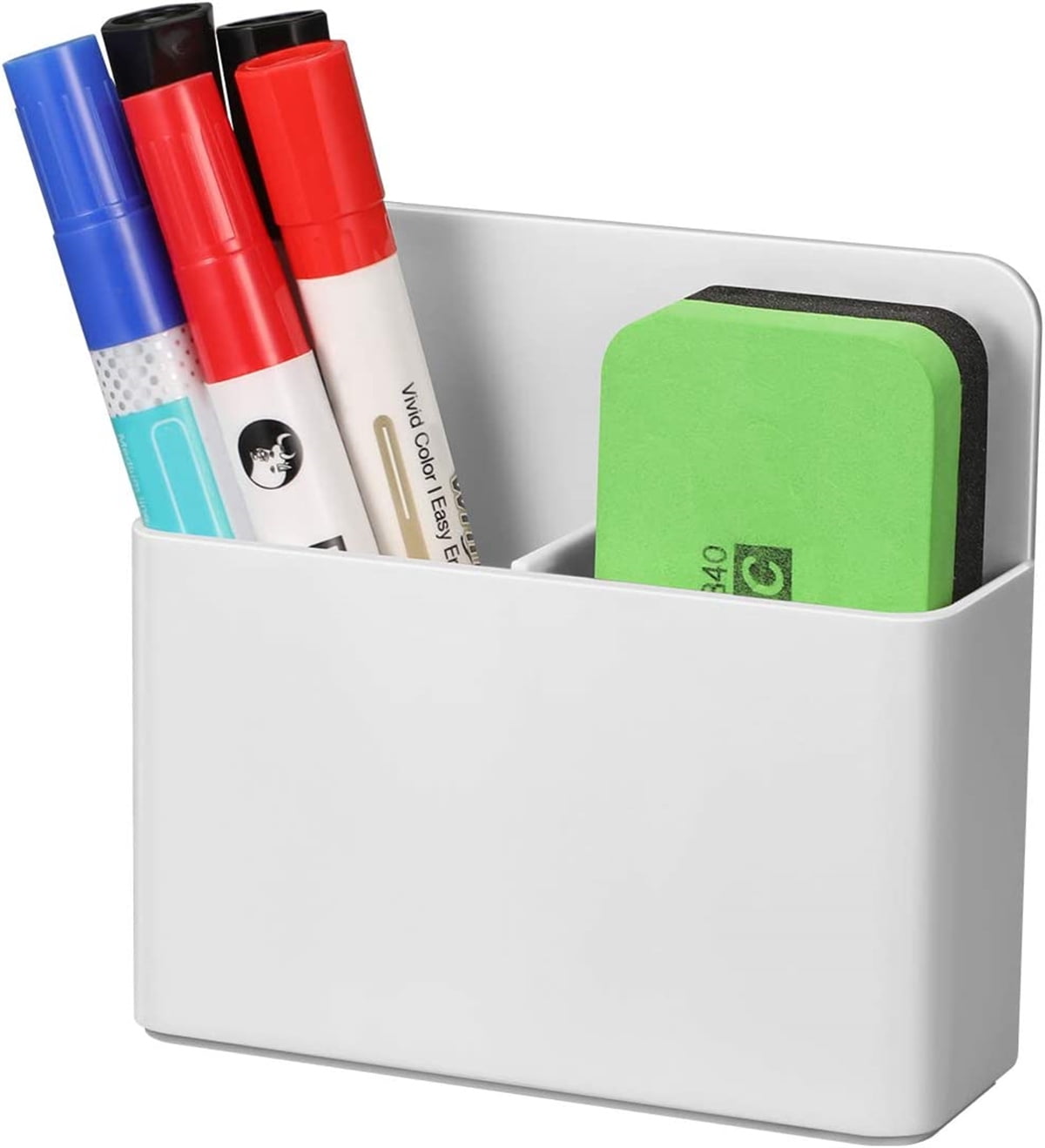 Dry Erase Marker Holder,Casewin Pen and Eraser Holder for