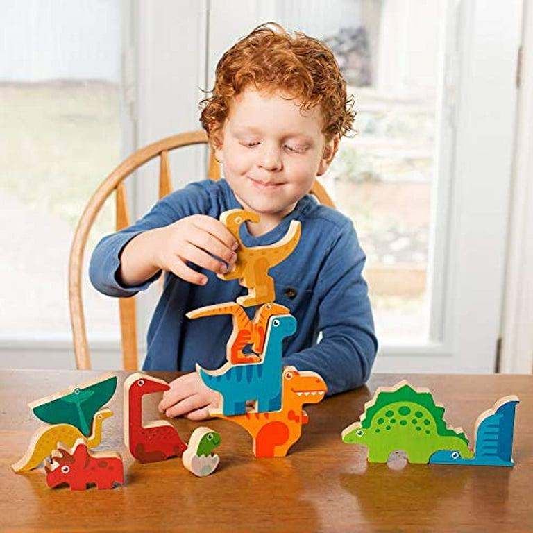 Dinosaur Puzzle 3D Wood Jigsaw for Toddlers & Kids Age 3 +