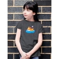 thumbnail image 2 of Cute Corgi Sleeping On Pillow T-Shirt Juniors -Image by Shutterstock,  Small, 2 of 4