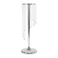thumbnail image 4 of Miumaeov 2 Pcs 27.6inch Tall Wedding Centerpieces, Elegant Weddings Decoration, rystal Flower Vase Metal Flowers Stand for Party Tables Decorations (Silver), 4 of 8