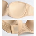 thumbnail image 4 of Exerin Women's Strapless Bras Full Coverage Underwire Multiway Convertible Plus Size Bra(32DD,Beige), 4 of 6
