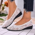thumbnail image 6 of Willtoo Women's Ballet Flats Round Toe Slip on Lace ballerina Flat Comfortable Wedding Casual Dressy Floral Flats Shoes, 6 of 7
