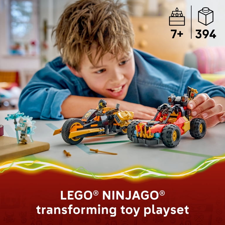 LEGO NINJAGO Kai and Cole's Combiner Vehicles - Building Toy for