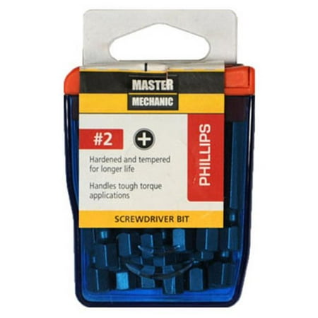 

Disston 2 in. No.2 Phillips Master Mechanic Screw Driver Bit - Pack of 18
