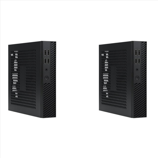 2X DX01 Thin Mini ITX Desktop Computer Chassis Thin Half Height Computer Chassis Portable Desktop Computer Case