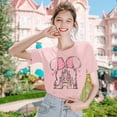 thumbnail image 5 of KimSoong Women Magic Kingdom T-Shirt Castle Graphic Shirts Casual Family Vacation Holiday Shirt Cute Short Sleeve Tee Top, 5 of 7