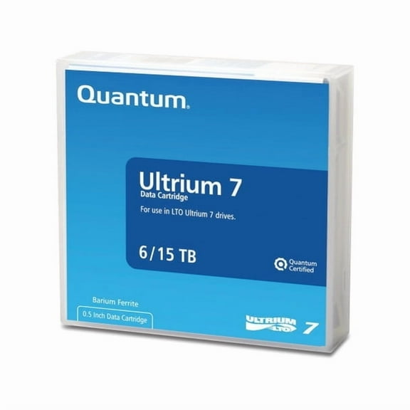 Quantum LTO 7 Tape with Barium Ferrite (BaFe), New, 1 Total Count