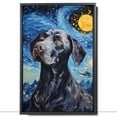 thumbnail image 2 of Thuan Pointer Dog Art Van Gogh-Inspired - Contemporary Abstract Modern Dog Wall Decor - Dog Painting Canvas Canvas Print 11x17 inches Unframed, 2 of 6