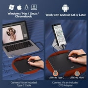 UGEE S640 Graphic Drawing Tablets Digital Pen Tablet with Stylus for Linux, Mac, Windows PC and Android OSU 6.3x 4 inches