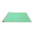 thumbnail image 2 of Ahgly Company Machine Washable Indoor Rectangle Oriental Turquoise Blue Traditional Area Rugs, 2' x 3', 2 of 4