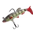 thumbnail image 5 of Señuelos de Pesca Cebos Simulación Señuelo Cebo con Anzuelo Simple y Anzuelo Triple para Pesca de Agua Dulce y Salada Verde, 5 of 5