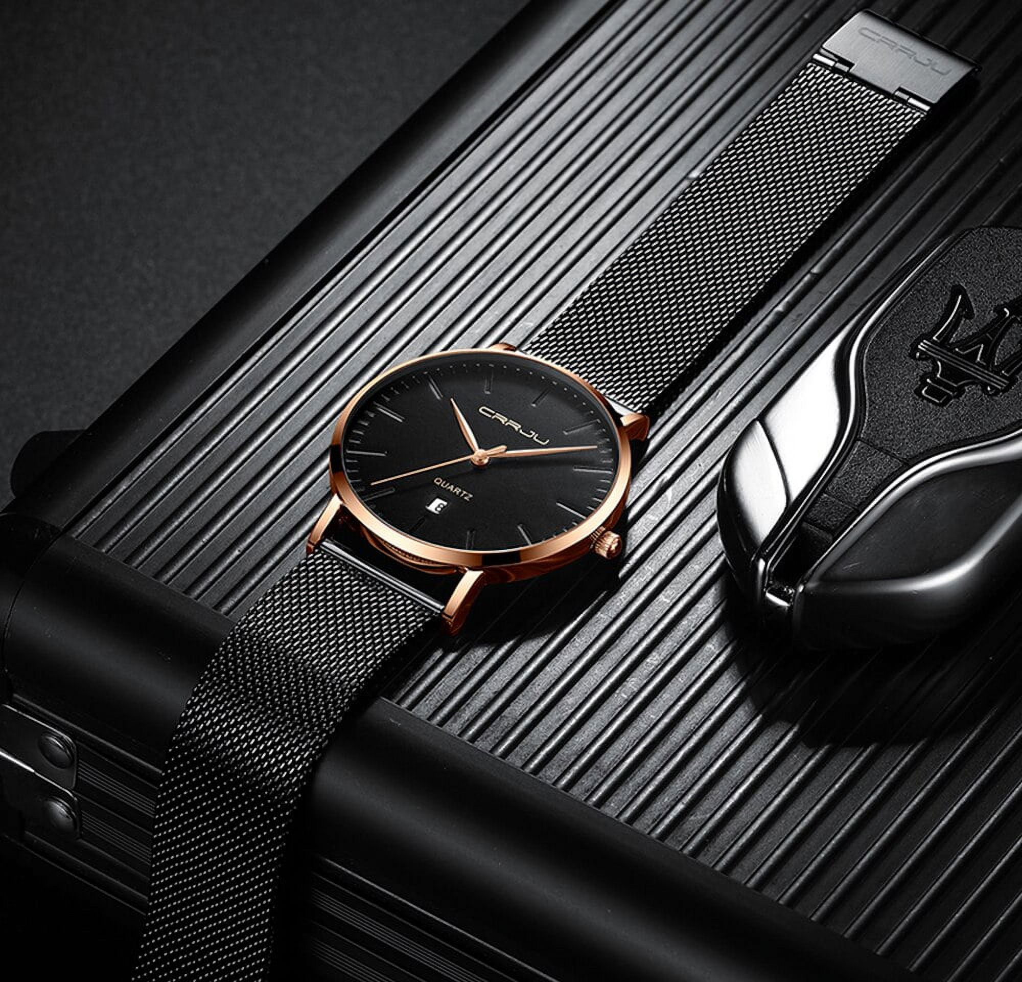 Men s Wrist Watches 2019 Luxury Brand CRRJU Mens Quartz Watches Men Business Male Clock Gentleman Casual Fashion Wrist Watch Walmart