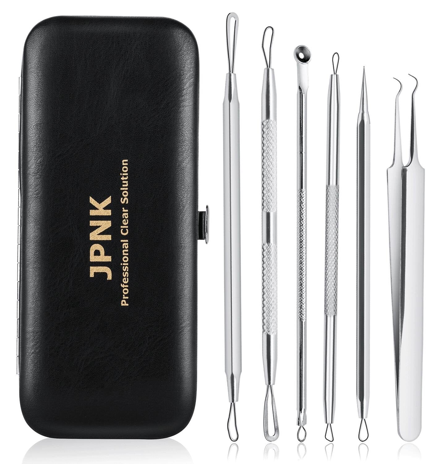 JPNK Blackhead Remover Tools 6 PCS Professional Surgical Extractor