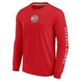 thumbnail image 2 of Men's Fanatics Red Atlanta Hawks Elements Strive Long Sleeve T-Shirt, 2 of 3
