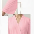 thumbnail image 4 of Breezora Unisex Breathable Bathrobe Lightweight Comfortable Home Lounge Wear XL Size Pink, 4 of 6
