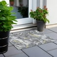 thumbnail image 6 of Addison Rugs Chantille Indoor/Outdoor Transitional Abstract Gray Washable Rectangle Rug, 1'8" x 2'6", 6 of 6