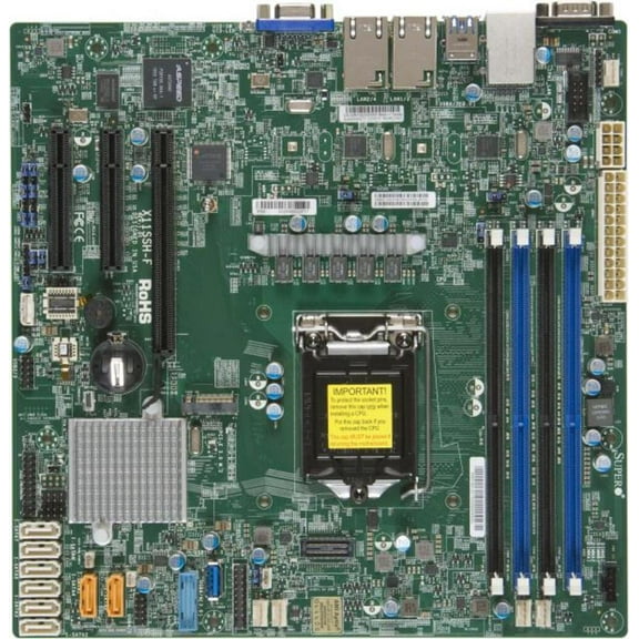 *NEW* Supermicro X11SSH-F Server Motherboard - Micro ATX - Socket LGA 1151 - Intel C236 Chipset - USB 3.0 Dual GbE LAN with Intel i210-AT