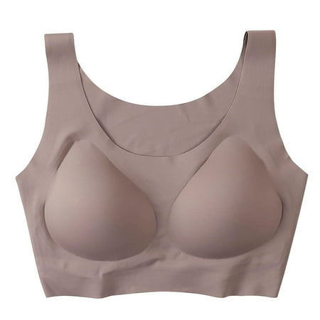 

qILAKOG One-piece Seamless Bras For Women Everyday Wear Push-up Full Coverage Women Daily Non-slip Lace Flower Bras Without Steel Rings Female Breathable Gathered Bra Ladies Underwear M