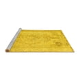 thumbnail image 2 of Ahgly Company Machine Washable Indoor Square Persian Yellow Traditional Area Rugs, 7' Square, 2 of 4