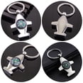 thumbnail image 4 of FESTFENDS 3Pcs Silver Mini Compass Keychain for Backpack Pendant and Hiking Compass Survival, 4 of 8