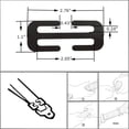 thumbnail image 5 of 4 ajustadores de clip para cinturón de seguridad de automóvil (7 cm) Hebilla de bloqueo de cinturón de seguridad de metal La hebilla del cinturón de seguridad relaja el hombro y el cuello, adecuada pa, 5 of 5