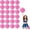 Mixed Pink, variant on 24 Pcs Cheerleading poms,pom poms Cheerleading with Finger Holes Metallic Foil Cheer Pom Pomsfor Dance, Matches, Team Spirit Sports (Mixed Blue)