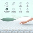 thumbnail image 2 of Feather and Stitch New York 4-Piece 300 Thread Count Aqua Paisley 100% Cotton Percale Sheet Set, King, 2 of 4