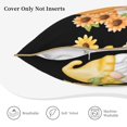 thumbnail image 3 of KLL Sunflower Gnomes 5 Decorative Throw Pillow Covers Velvet Soft for Couch Sofa Bedroom Living Room Outdoor (No pillow core)-, 3 of 5