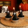 thumbnail image 2 of Mom's Best Letreros de mesa con luces de gato negro y calavera de calabaza para fiesta de Halloween, 3 piezas, 2 of 8