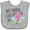 AC-Heather Grey, variant on Inktastic My Nana Loves Me Cute Dragonfly Boys or Girls Baby Bib