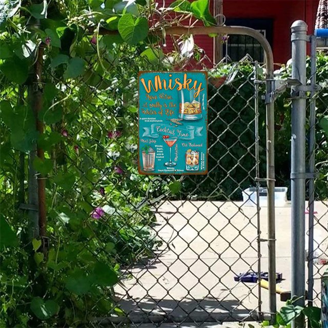 Letrero De Metal, Cartel De Anuncios De Bebidas, Placa De Hojalata Retro, Placa De Bar De Arte De Pared Para La Habitación Del Hogar Likrtyny Arte Deco