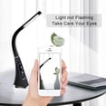 thumbnail image 3 of Clearance:Dimmable LED Desk Lamp, Eye Protection Touch Bedside Lamp for Reading, 3 Modes/ 5 Brightness Levels/LCD Display/Alarm Clock/Temperature and Calendar, 3 of 4