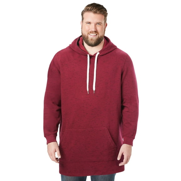 KingSize Men's Big & Tall Fleece Longer-Length Pullover Hoodie