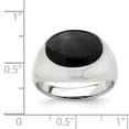 thumbnail image 3 of Sterling Silver Polished Black Onyx Ring QR6987, 3 of 6