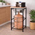 thumbnail image 1 of Porta Garrafón 20L con Mesa y Canastilla | Soporte Metálico con Repisa para Cocina, Oficina o Negocio, 1 of 8