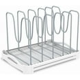thumbnail image 6 of Adjustable Bakeware Organizer Pot Lid Holder Rack for Pots, Cake Molds, Cutting Boards, Mats, Cookware, GS02SS, 7.7'' Deep by 12.6'' to 21.5'' Wide, 6 of 7