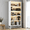 White, variant on Tall Bookcase with LED Lights, 5-Tier Heavy Duty Storage Display Cabinet, Smart App & Remote Control, Metal Frame for Home Office Living Room, Black