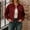 *Red, variant on ClodeEU Women's Cropped Corduroy Jacket ,Lapel Button Long Sleeve Jacke,Fall Casual Trendy Jacket Khaki,Womens Plus S