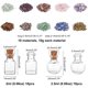 thumbnail image 2 of 20 mini botellas de deseos de vidrio redondas o cúbicas con 100 g de piedras preciosas pulidas sin perforar en 10 colores, 2 of 7