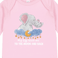 thumbnail image 4 of Inktastic My Gigi Loves Me to the Moon and Back Elephant Family Boys or Girls Long Sleeve Baby Bodysuit, 4 of 5