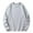 Gray, variant on Jalioing Casual Sweatshirts for Men Basic Loose Long Sleeve Crew Neck Cotton Pullover Shirt Solid Color Tops