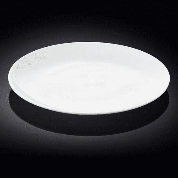 WILMAX FINE PORCELAIN SET OF 3 ROLLED RIM ROUND PLATTERS 12" | 30.5 CM WL-991024/A