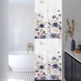 thumbnail image 3 of Window Privacy Film Purple Spring Floral Stained Glass Window Film Decorative Sun Block Window Cover Elegant Pastoral Flowers Watercolor Window Clings Static Adhesive Sticker for Bathroom 17.7"x78.7", 3 of 7