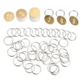 thumbnail image 1 of 50pcs Plastic Round Numbered Key Tags with Key Rings for Hotel Use, 1 of 8