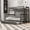 2: Grey (with Trundle), variant on Harper & Bright Designs Twin XL Over Queen Bunk Bed with Trundle, Wood Frame Detachable into 2 Separate Beds, Sturdy Platform Bunk with Guard Rail & Ladder, Grey